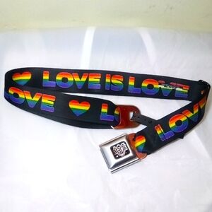 Buckle-Down "❤️ Love is Love ❤️" seatbelt belt